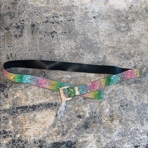 Forever 21 sparkle rainbow belt NEVER WORN